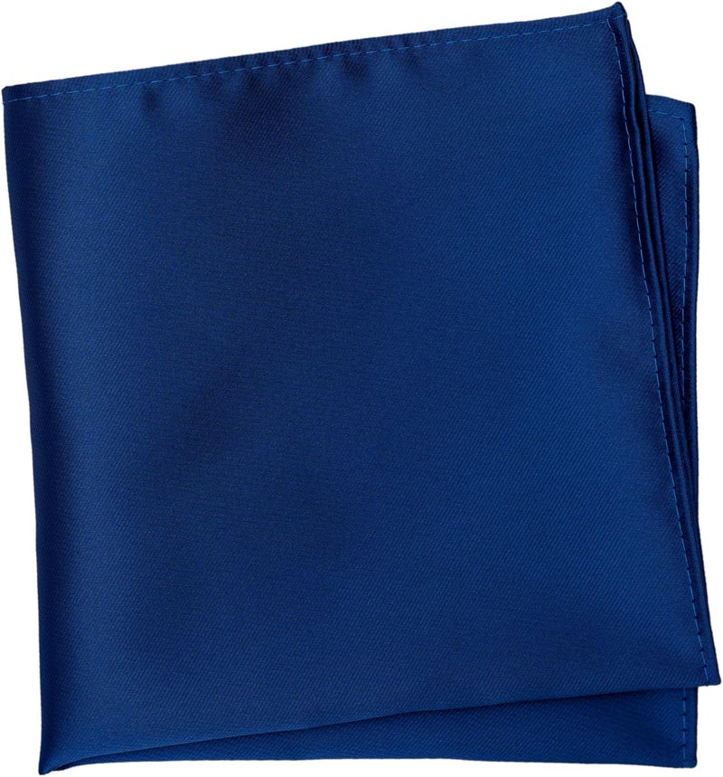 ZENXUS Regular Tie and Pocket Square for Men, Solid Color Necktie Set, 3.2 inch Standard Width - Image 4